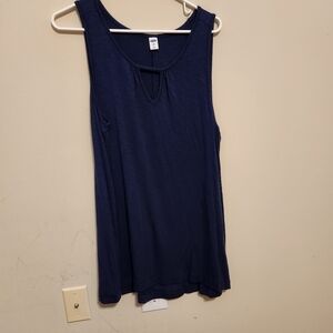 Old Navy luxe Navy blue keyhole neck tank top
